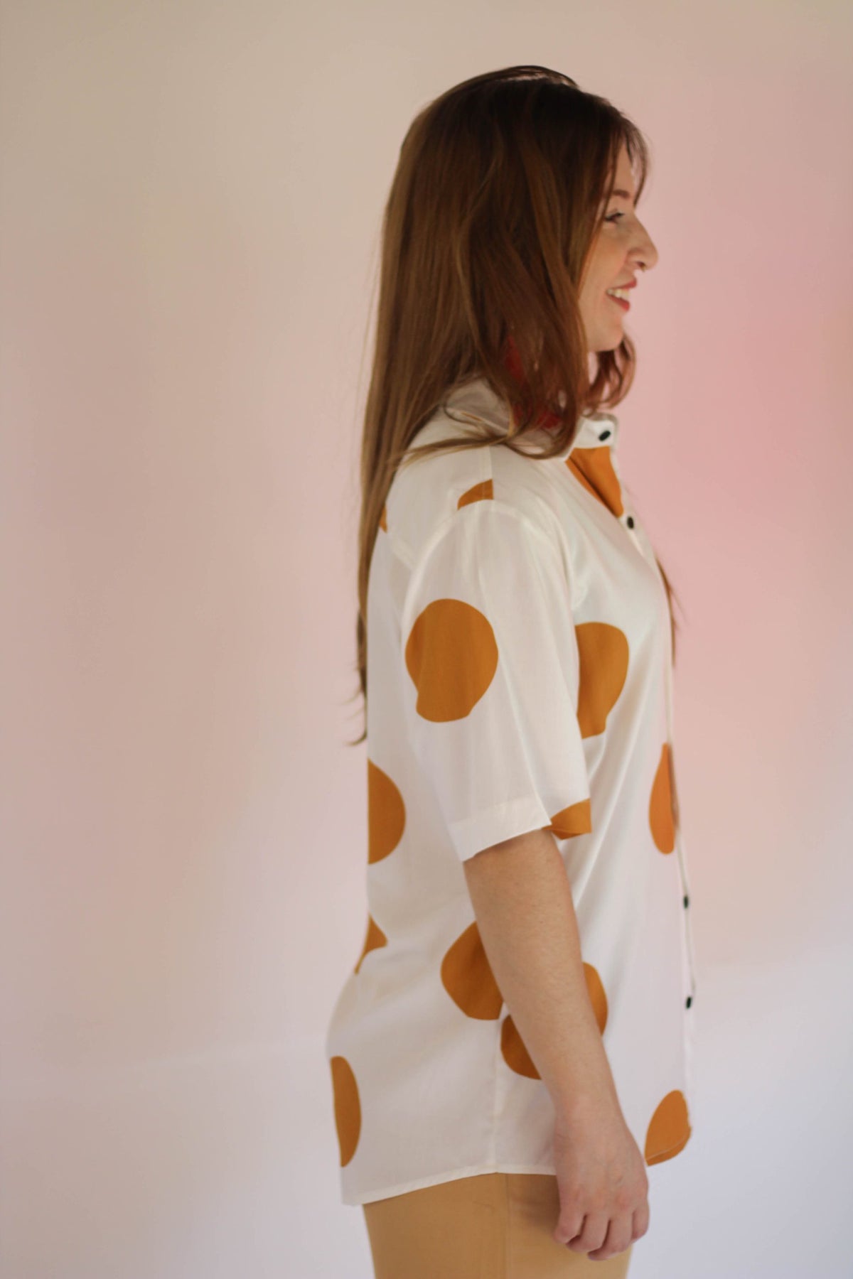 Camisa Bolas Mostarda