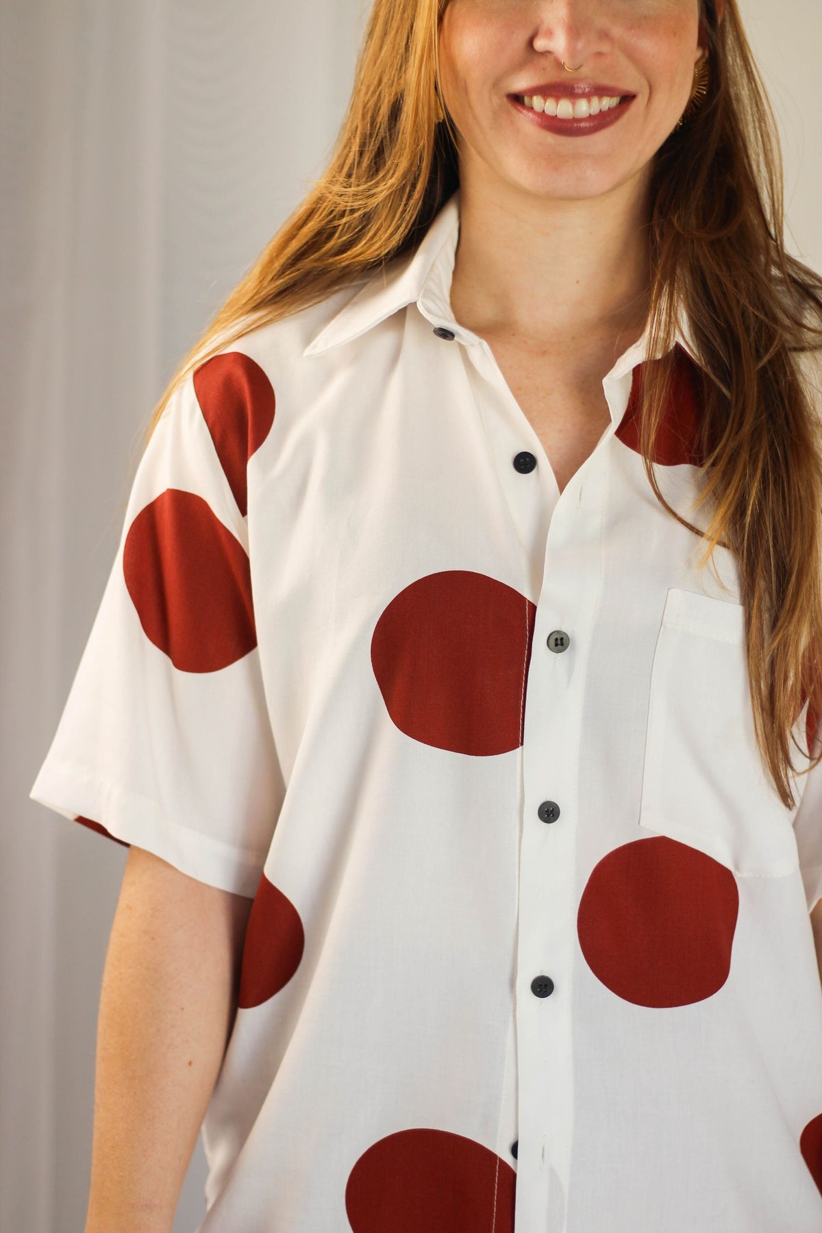 Camisa Bolas Bordô
