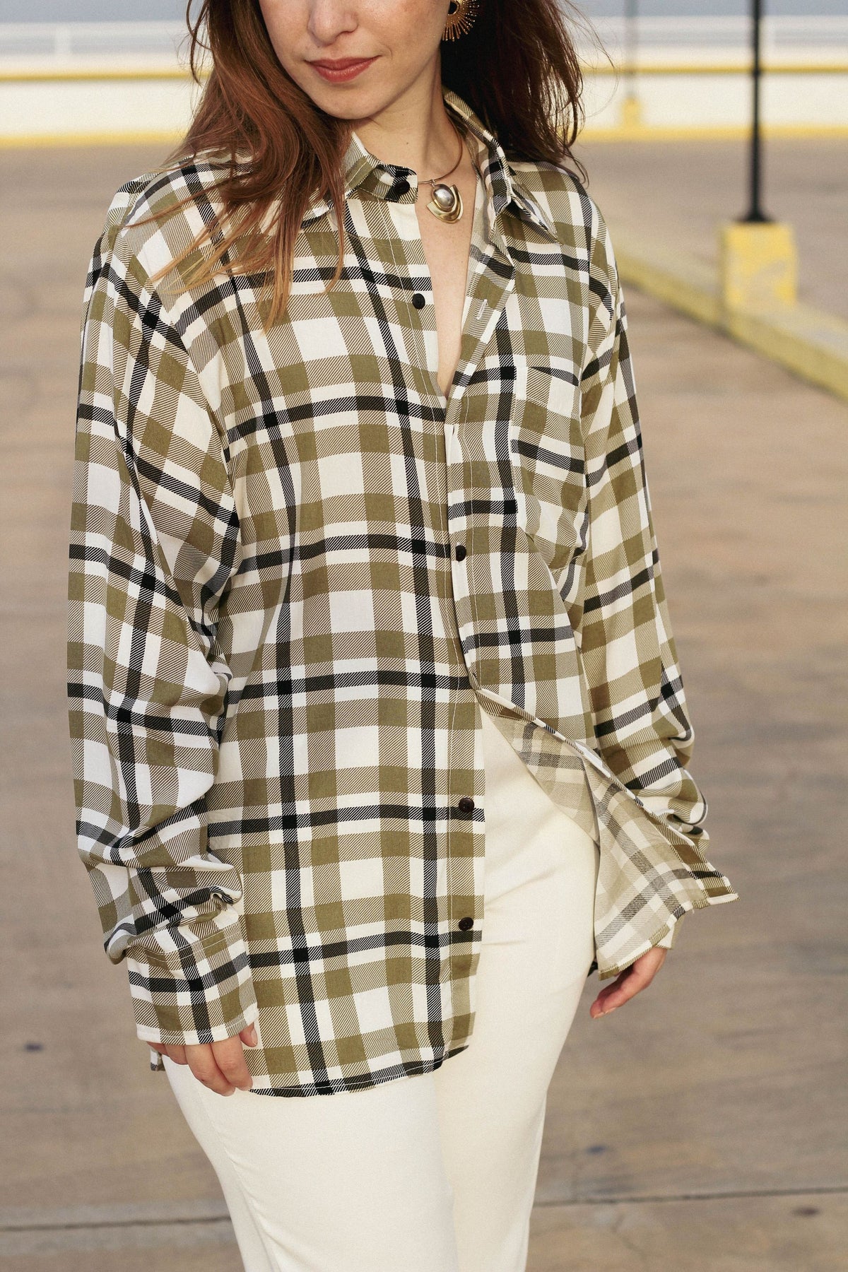 Camisa Xadrez Verde