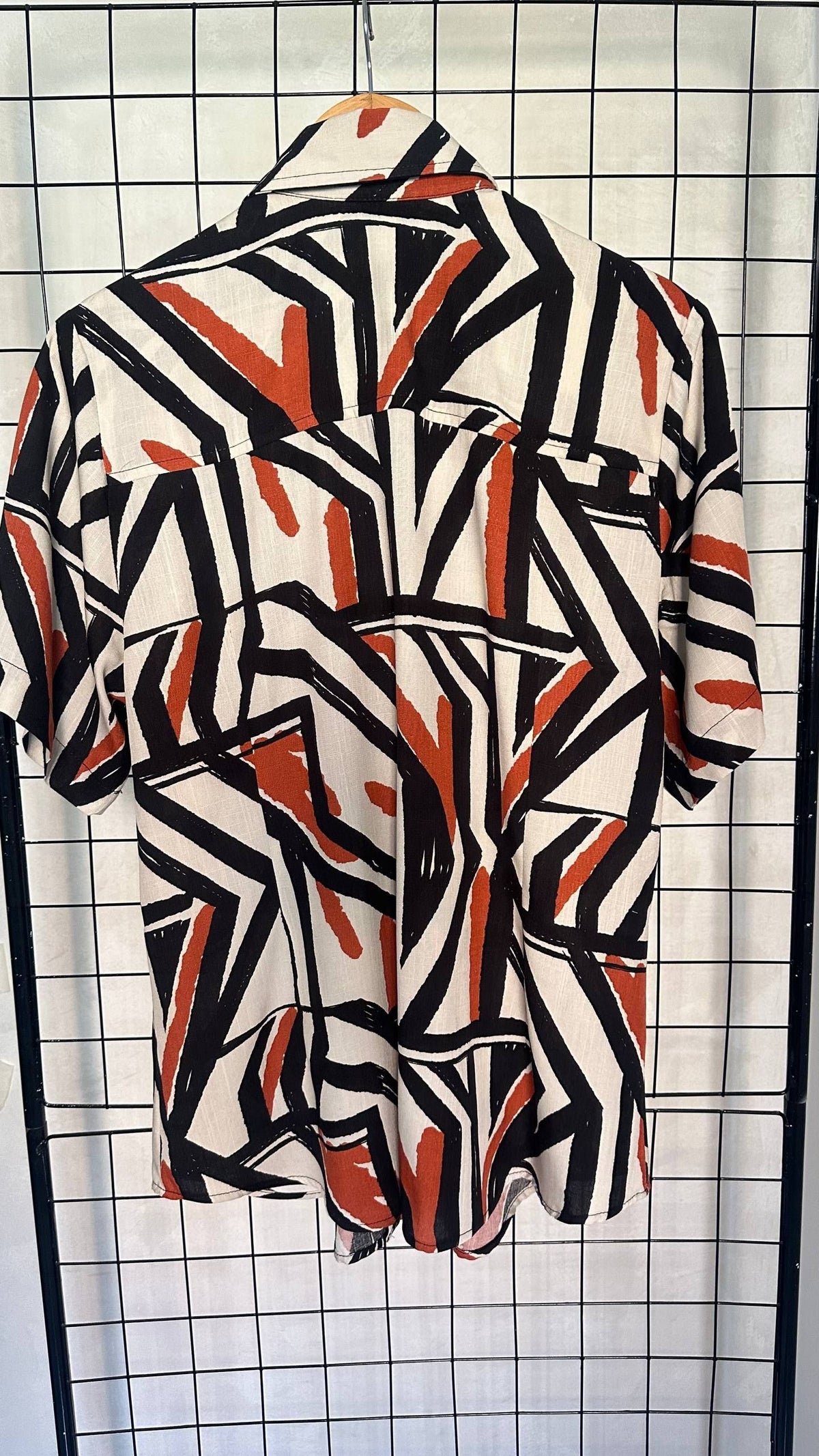 Camisa Geométrica Laranja