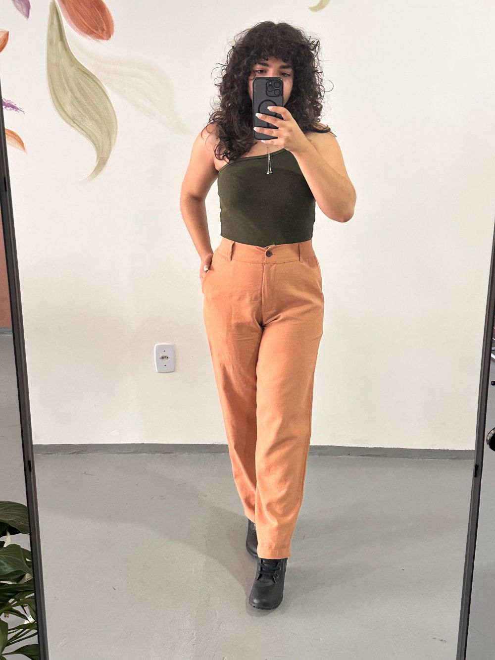 Calça Reta - Cappuccino