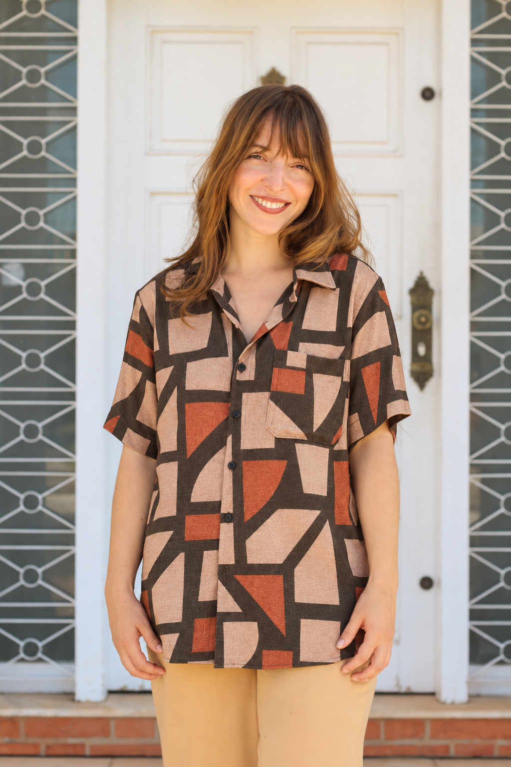 Camisa Geo Laranja
