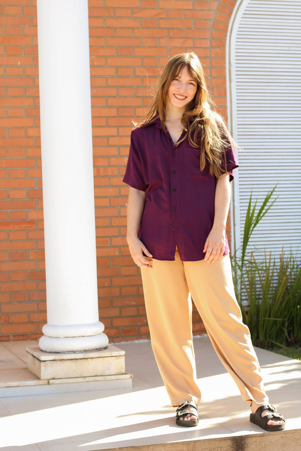Camisa Roxo Ameixa