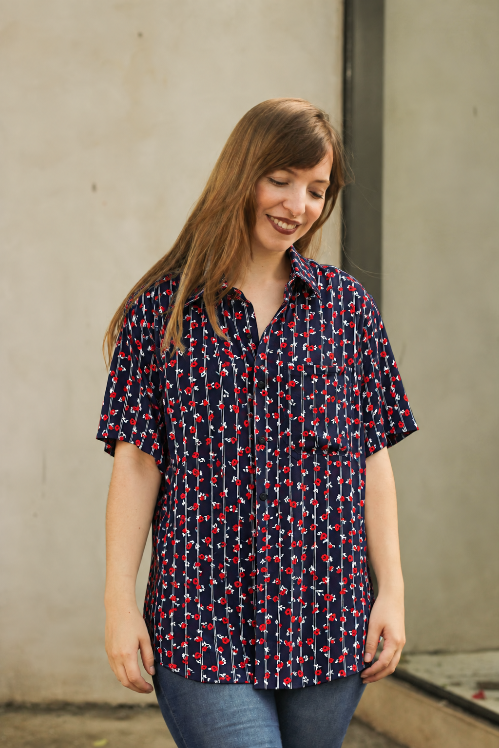 Camisa Jardim Azul