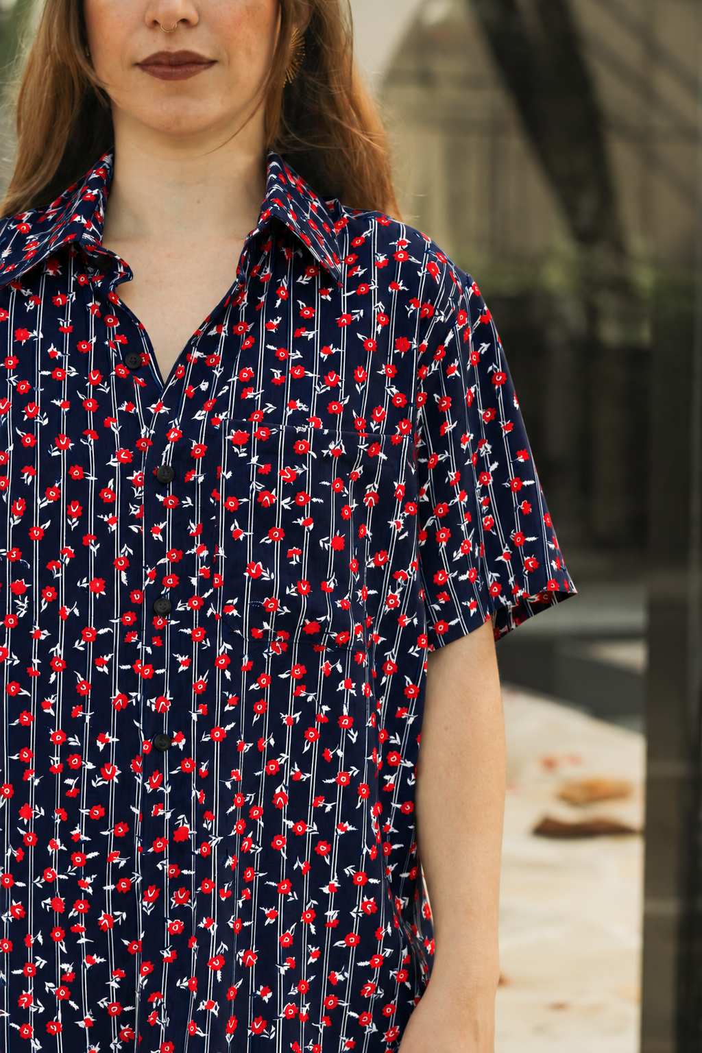 Camisa Jardim Azul