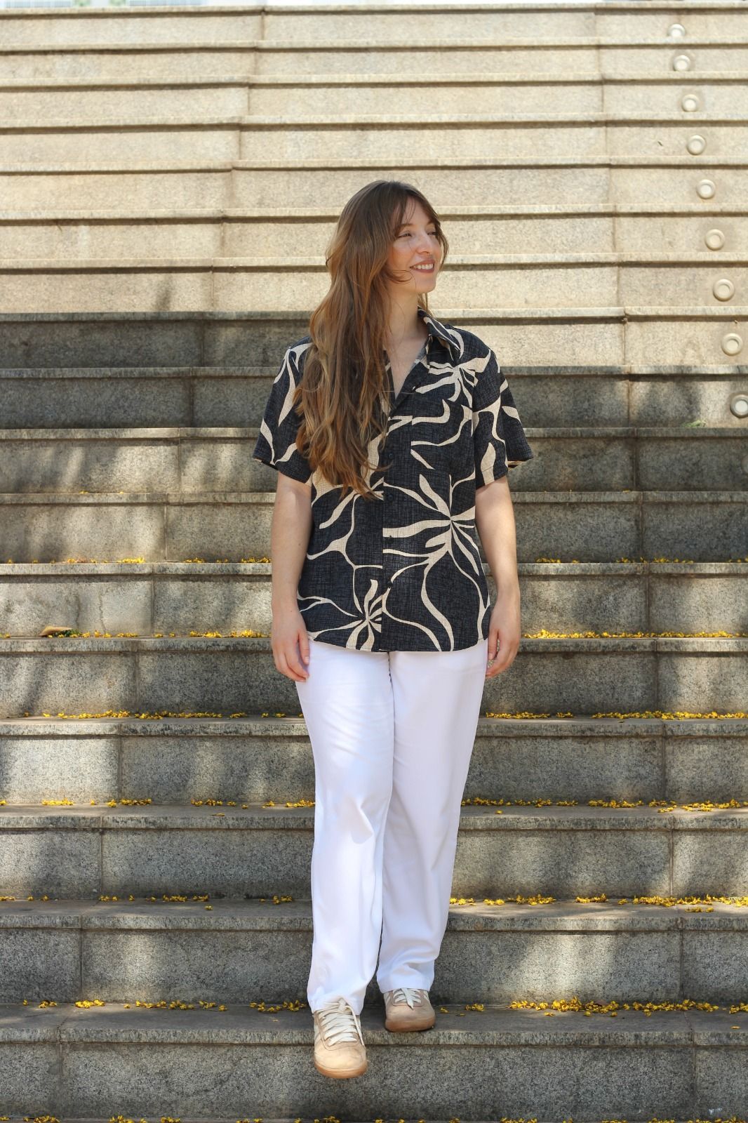 Camisa Folhagem Noir