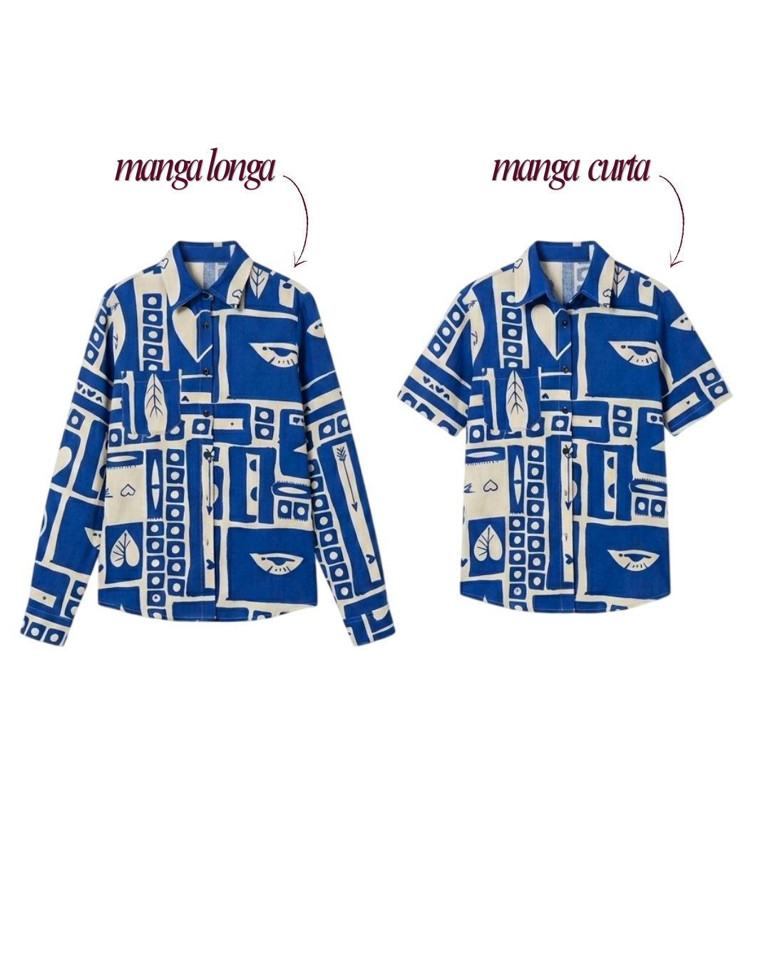 Camisa Cards azul