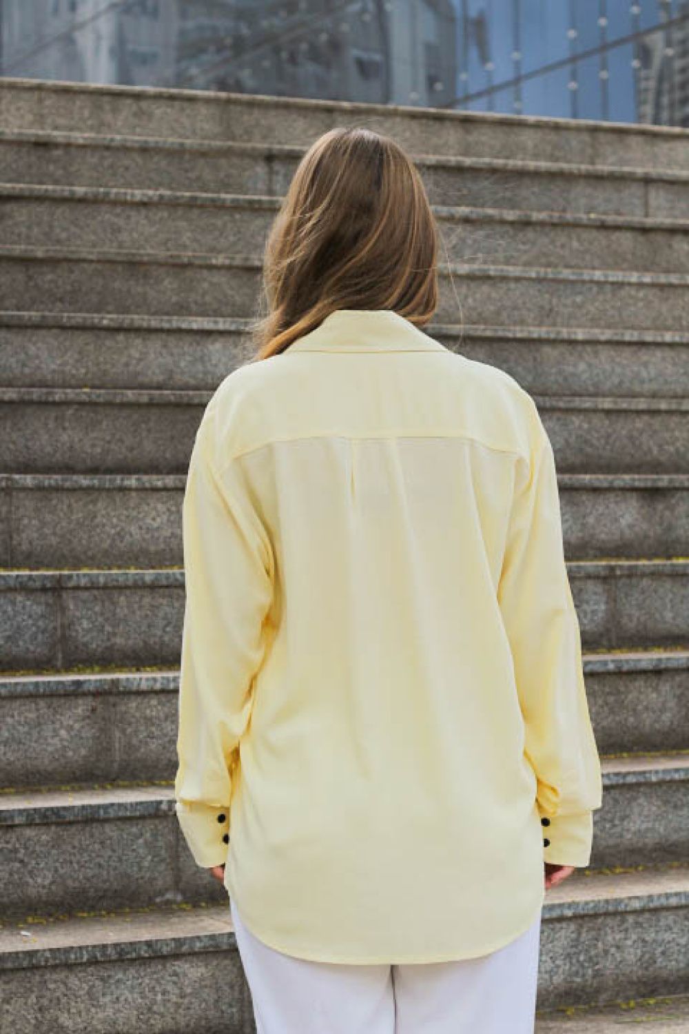 Camisa Amarelo Manteiga - Manga Curta