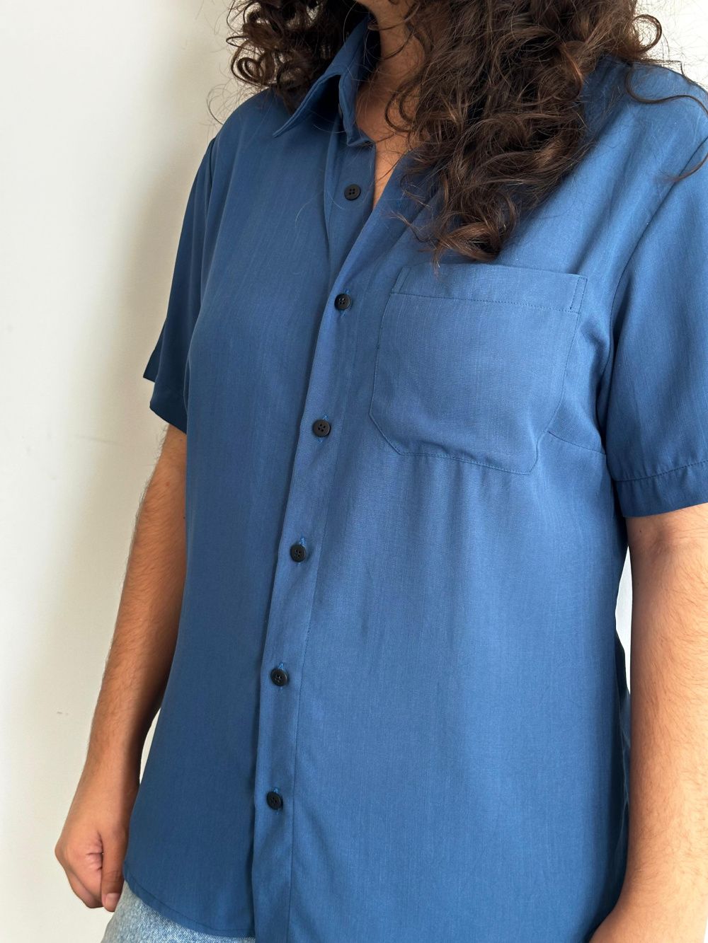 Camisa Azul Acero