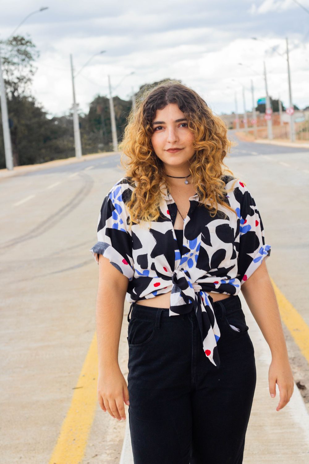 Camisa Corações Preto