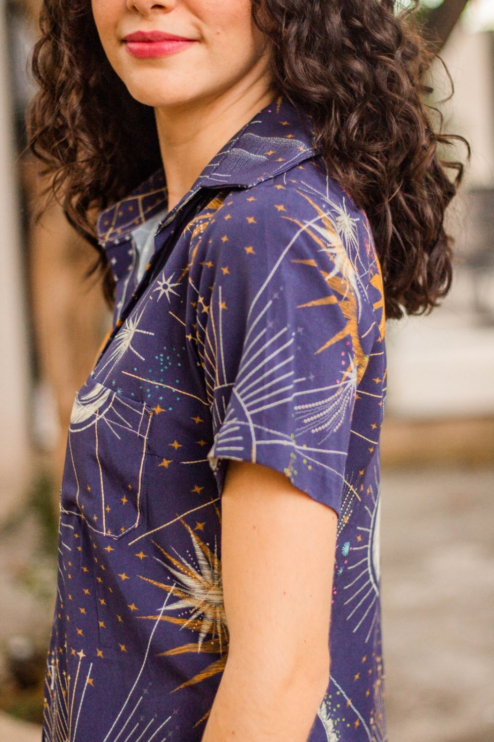 Camisa Estrelas Bordadas