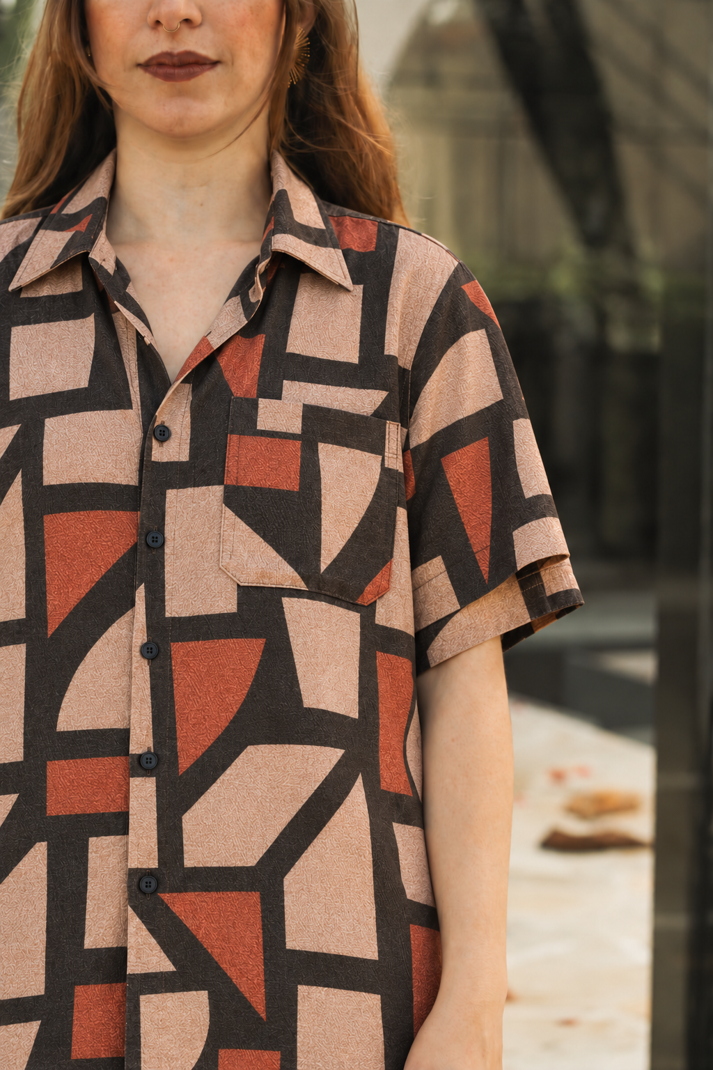 Camisa Geo Laranja