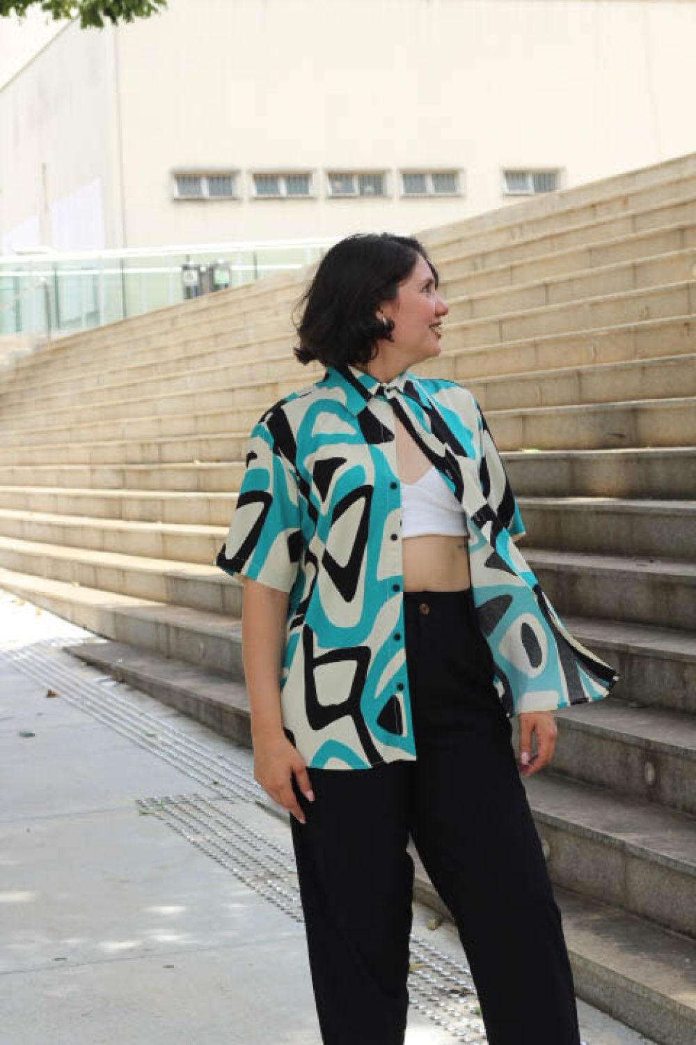 Camisa Fluxo Azul