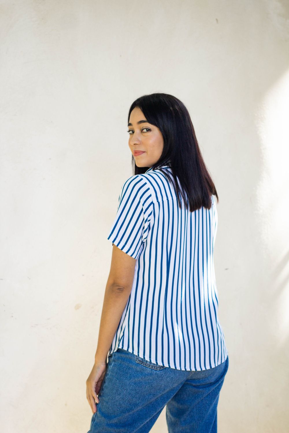 Camisa Listrada Azul