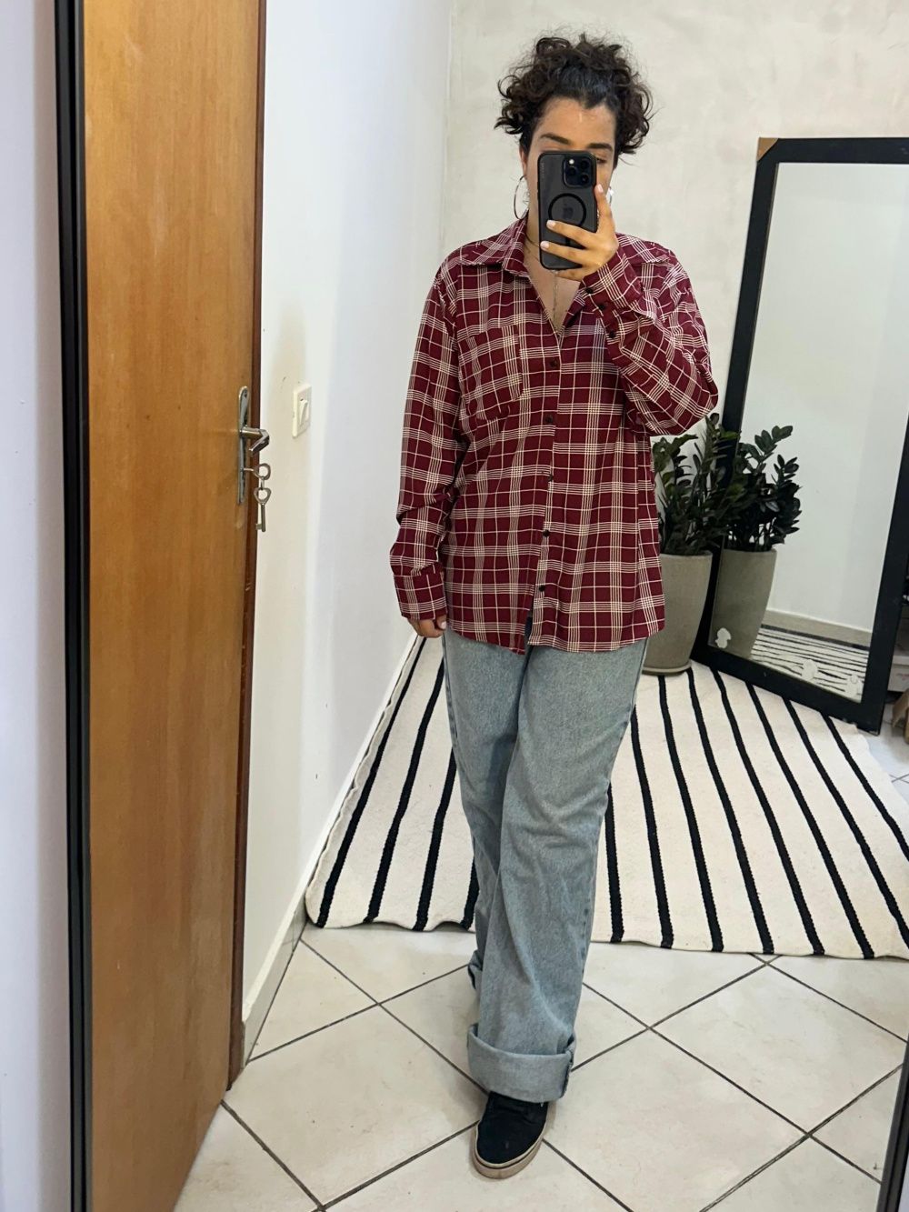 Camisa Xadrez Vinho