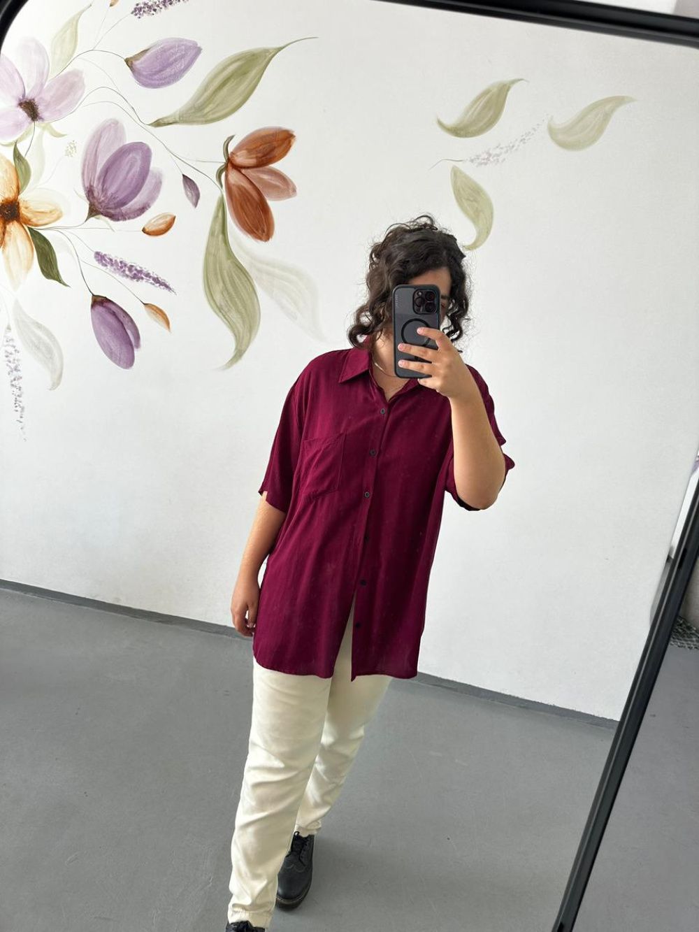 Camisa Vinho - Manga Curta
