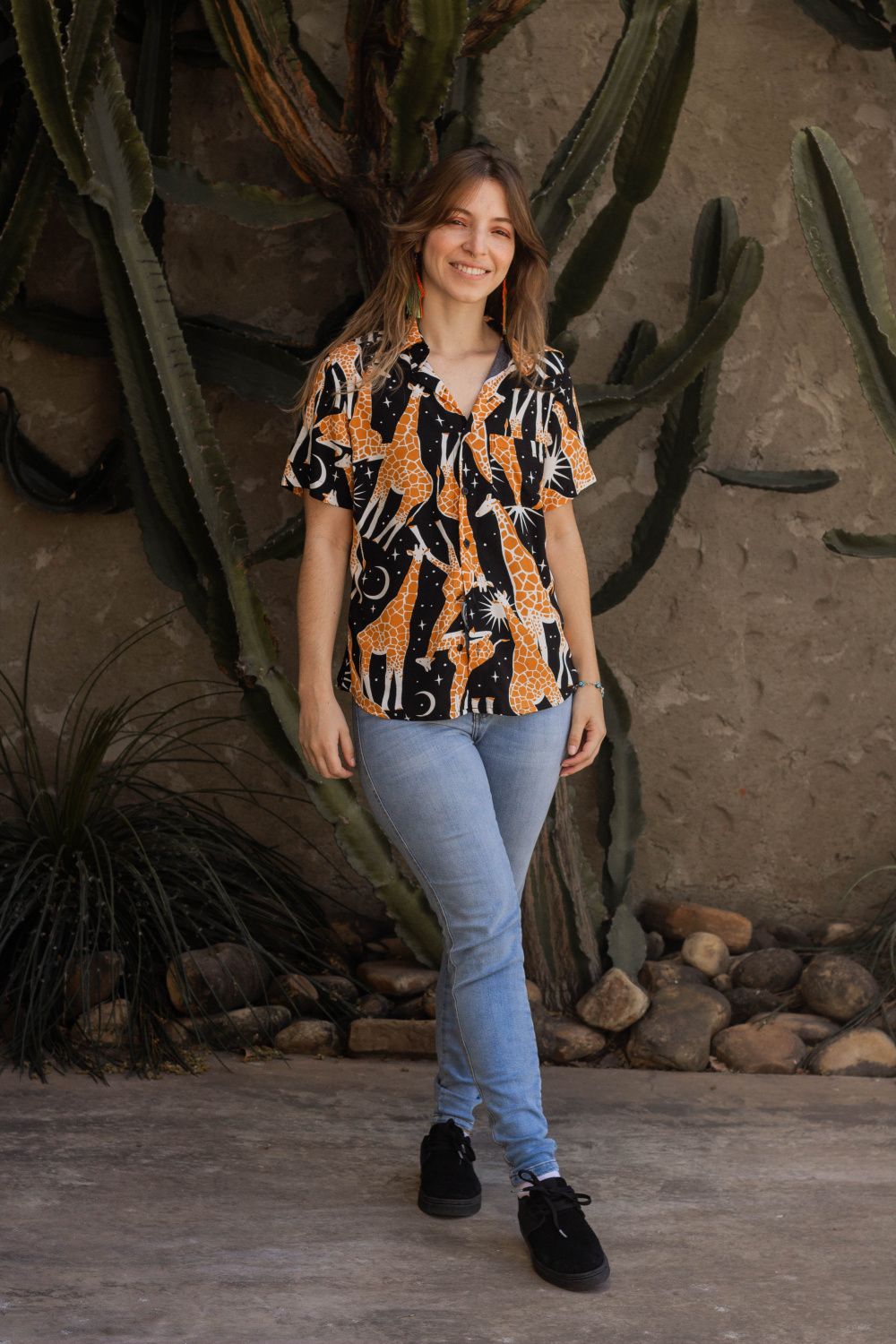 Camisa Girafa Preta