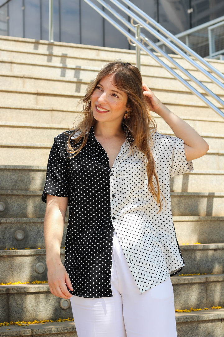 Camisa Duo Bolinhas
