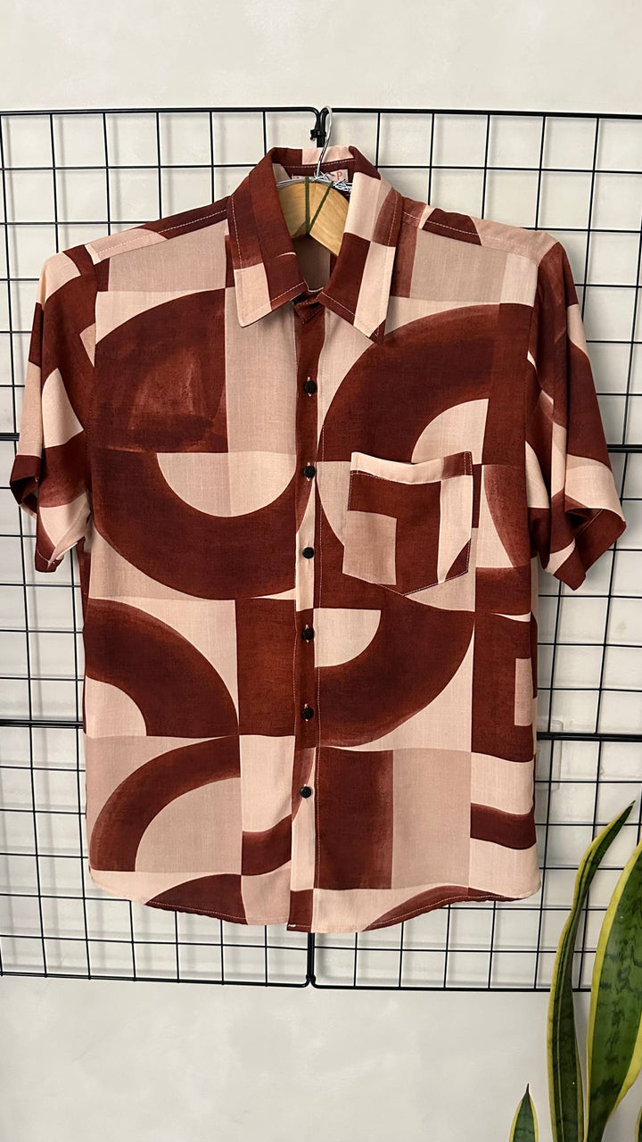 Camisa Solar Marrom